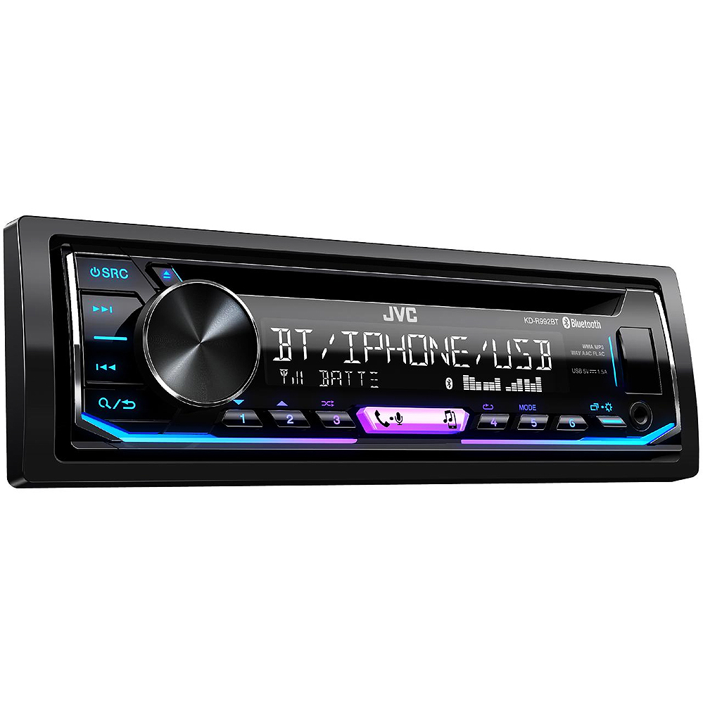 JVC KD R992BT CD MP3 USB Aux Stereo Bluetooth iPod iPhone Android Car